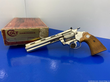 1979 Colt Diamondback .22LR Nickel 6" *ONE OF ONLY 2,200 MANUFACTURED!*