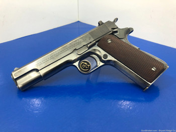 1934 Colt Ace .22 LR Blue 4 3/4" *AMAZINGLY RARE Pre-War EXAMPLE* Amazing!