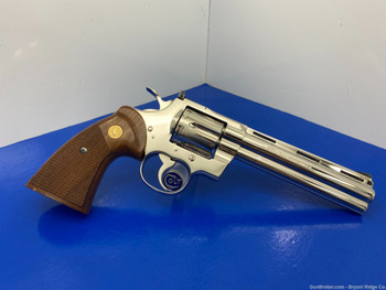 1978 Colt Python 357 Mag Nickel 6" *HIGHLY DESIRABLE NICKEL FINISHED MODEL*