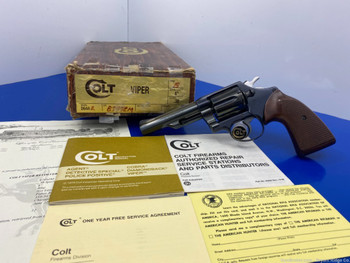 1977 Colt Viper .38 Spl Blue 4" *GORGEOUS LIMITED MANUFACTURED PISTOL*