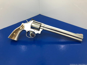 1992 Smith Wesson 686-3 *BREATHTAKING BRIGHT STAINLESS* Rare 8" Model