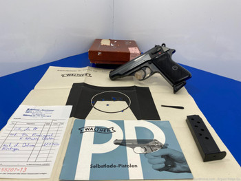 1965 Walther PP 9mm Kurz Blue 3.75" *THIRD YEAR OF PRODUCTION MODEL*