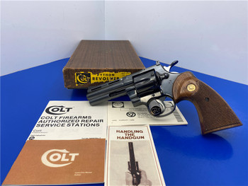 1968 Colt Python .357 Mag Blue 4" *ULTRA RARE EARLY GENERATION COLT SNAKE*