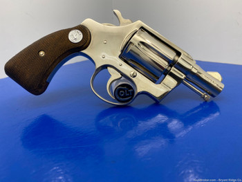 1969 Colt Cobra .38 Spl Nickel 2" *GORGEOUS 1ST ISSUE MODEL!* Awesome Piece