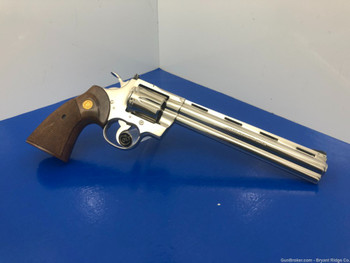 1981 Colt Python .357 Mag *RARE 8" BARREL & NICKEL MODEL* Extraordinary