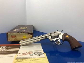 *SOLD* 1981 Colt Python .357 Mag *RARE 8" BARREL & NICKEL MODEL* Extraordinary