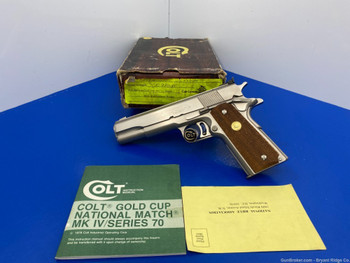 1981 Colt Gold Cup National Match *E-NICKEL* 5" *COLT CUSTOM SHOP MODEL*