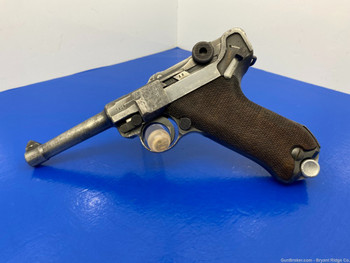 1940 Mauser Luger P08 9mm Blue 4" *WWII GERMAN NAZI STAMPED PISTOL*