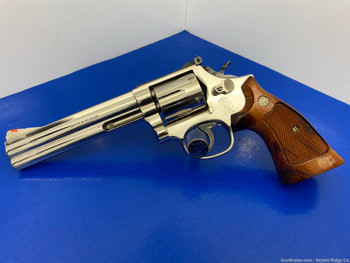 Smith Wesson 586 - ULTRA RARE - Nickel 6" *ABSOLUTELY STUNNING CONDITION*