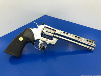 *SUPER RARE* 1985 Colt Python 6" *GORGEOUS FACTORY BRIGHT STAINLESS FINISH*