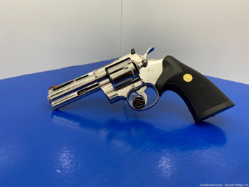  1985 Colt Python .357 Mag 4" *FACTORY "ULTIMATE" BRIGHT STAINLESS FINISH*