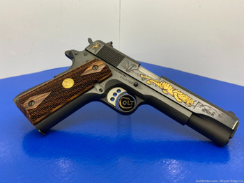 2005 Colt Custom Shop Tiger 1911 45acp Royal Blue *1 OF ONLY 200 EVER MADE 