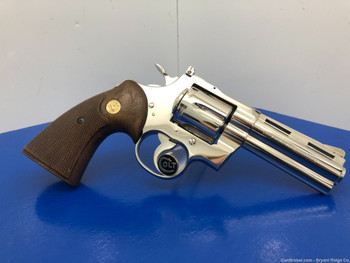 1963 Colt Python Nickel *ABSOLUTELY EXTRAORDINARY EARLY GENERATION EXAMPLE*