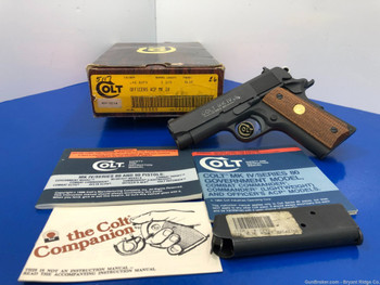 1986 Colt Officer's Model MKIV Series 80 .45 ACP Black 3 1/2" *GORGEOUS!*