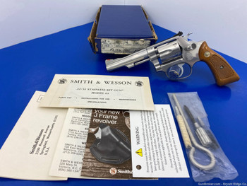 Smith Wesson 63 .22LR Stainless 4" *INCREDIBLE DOUBLE ACTION REVOLVER*