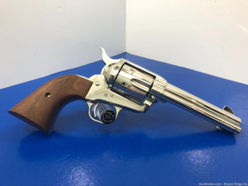 1981 Colt Single Action Army 4.75" *GORGEOUS NICKEL FINISH 3rd GEN*
