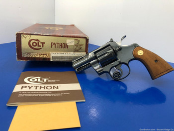 RARE 1979 Colt Python .357 Mag Blue *ULTRA RARE 2.5" VENT RIB BARREL MODEL*