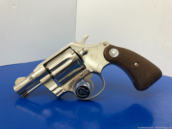1972 Colt Detective Special .38 Spl Stainless 2" *LAST YEAR OF PRODUCTION!*