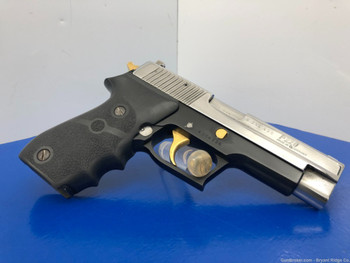 Sig Sauer P220 45acp Duo 4.4" *GORGEOUS EXAMPLE with NICKEL & GOLD ACCENTS*