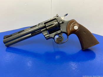 1976 Colt Python .357 Mag Blue 6" *SCARCE GERMAN IMPORT/STAMPED MODEL!*