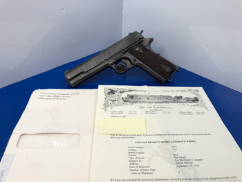 1912 Colt Government .45acp Blue EXTREMELY LOW 3 DIGIT SERIAL "972"