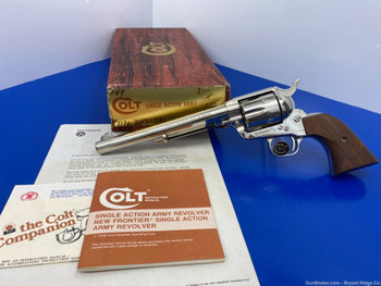 1993 Colt SAA 3rd Gen .44 Special 7 1/2" *STUNNING NICKEL FINISH MODEL* 