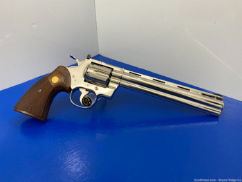 1980 Colt Python Target .38spl Nickel 8" *ASTONISHINGLY RARE 1 OF 251 MADE*