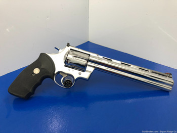 1994 Colt Anaconda 8" .44 Mag *BREATHTAKING BRIGHT STAINLESS*