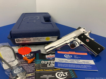 Colt Government Delta Elite 10mm 5" *BREATHTAKING BRIGHT STAINLESS FINISH!*