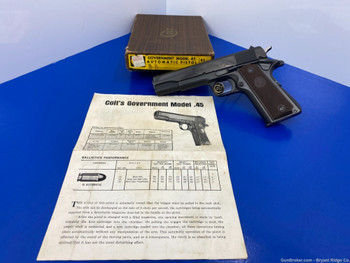 1970 Colt Government .45 ACP Blue 5" *SUPER RARE "BB" TRANSITIONAL MODEL*