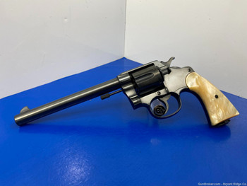 1910 Colt New Service .44-40 Win Blue 7 1/2" *GORGEOUS GENUINE PEARL GRIPS*