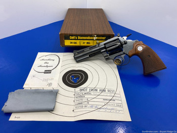 1967 Colt Diamondback .38 Special Blue 4" *2nd YEAR PRODUCTION MODEL*