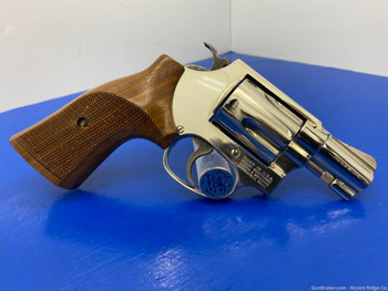 Smith Wesson 36 NO DASH .38 S&W Special 2" *STUNNING NICKEL FINISH MODEL*