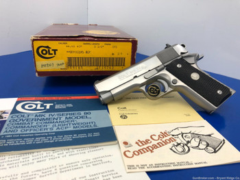 1986 Colt MKIV Officers ACP .45acp Stainless 3 1/2" *STUNNING PISTOL*