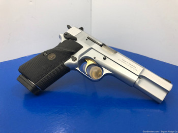 Browning Hi-Power Signature 9mm Chrome 4.5" *ABSOLUTELY STELLAR EXAMPLE*