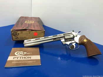 1980 Colt Python Target .38spl Nickel 8" *RARE 1 OF 251 EVER MANUFACTURED*