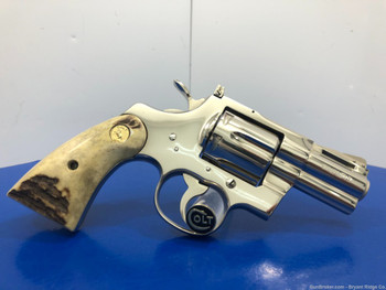 1970 Colt Python .357 Mag Nickel 2.5" *ABSOLUTELY BREATHTAKING EXAMPLE!*