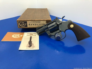 1968 Colt Python .357 Mag Blue 2 1/2" *ABSOLUTELY INCREDIBLE & RARE PYTHON*