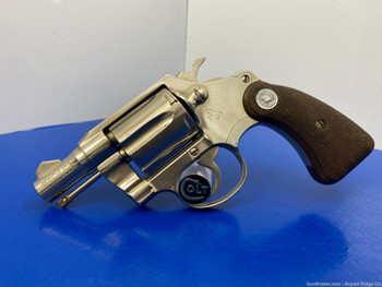 1969 Colt Detective Special .38 Special Nickel 2" *SECOND ISSUE MODEL*