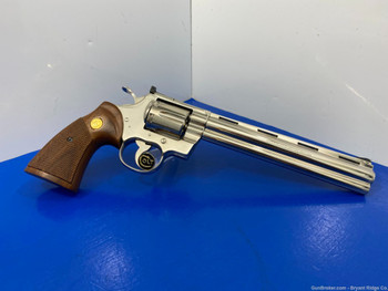 1980 Colt Python Target .38spl Nickel 8" *ASTONISHINGLY RARE 1 OF 251 MADE*