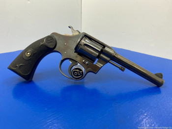 1914 Colt Police Positive .32 Police Blue 4" *FIRST ISSUE REVOLVER*