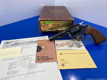 1977 Colt Viper .38 Spl Blue 4" *ULTRA RARE & LIMITED MANUFACTURED PISTOL*