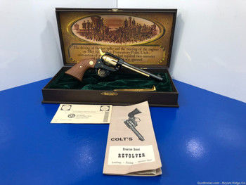 1969 Colt Frontier Scout "Golden Spike" .22LR Blue/Gold 6" *1 OF 11,000*