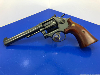 1972 Smith Wesson 14-3 .38 Spl Blue 6" *PINNED & RIBBED BARREL EXAMPLE*