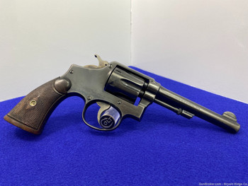 1926 Smith Wesson Pre-10 .38 S&W Spl Blue 5" *VERY RARE N.P.D. STAMPED REV*