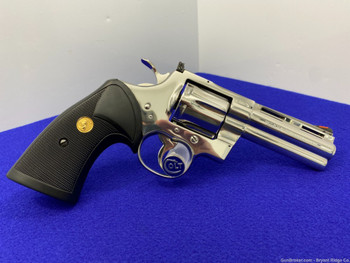 1986 Colt Python .357 Magnum ABSOLUTELY GORGEOUS FACTORY BRIGHT STAINLESS