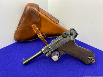 DWM Luger .30 Luger Blue 4" *BEAUTIFUL COMMERCIAL LUGER PRODUCED BY DWM*