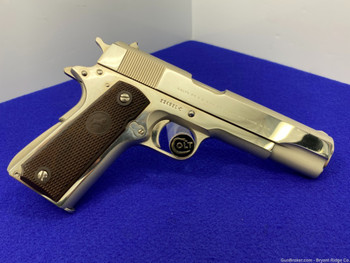 Colt Government 45acp RARE PRE-70 Series *ABSOLUTELY PRISTINE & ORIG NICKEL