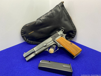 1965 Belgian Browning Hi-Power 9mm Blue 4.7" *RARE & DESIRABLE T PREFIX"