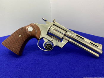 1972 Colt Diamondback .38 Spl Nickel 4" *DESIRABLE NICKEL MODEL*